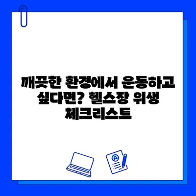 깨끗한 헬스장| 운동의 안전하고 즐거운 공간을 찾는 방법 | 위생, 안전, 헬스장 선택 가이드