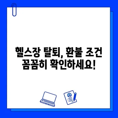 헬스장 회원권 환불, 성공적인 방법 총정리 | 계약 위반, 탈퇴, 환불 조건, 주의 사항