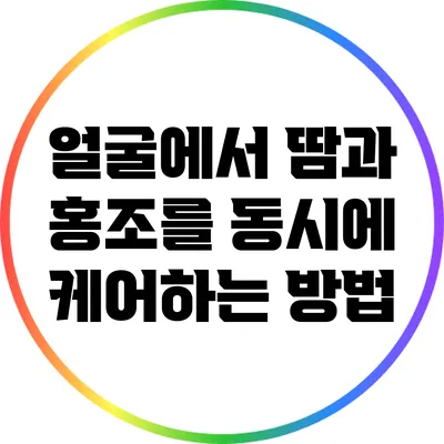 얼굴에서 땀과 홍조를 동시에 케어하는 방법